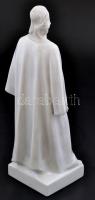 Herendi Krisztus figura, fehér mázas, részben bisquit, jelzett (formatervező: Horvai János, 1873-194...