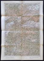 Galíciát, és Moldovát (Czestochowa - Konstanza) ábrázoló katonai térképgyűjtemény, néhány hiánnyal, ...