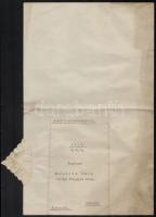 1927 Kormányfőtanácsosi oklevél Janits Imrének, a közjegyző kamara elnökének, Bethlen István miniszt...