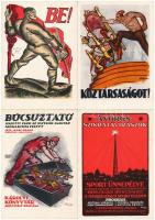 10 db 1918-1919-es plakát reprodukciója képeslapokon
