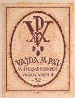 1928 Budapesti nagycsalád, nagyméretű fotó Vajda M. Pál műterméből, szignózott, kartonra ragasztva, ...