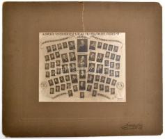 1926 A budapesti VII. kerületi Kertész utcai fiú felsőkereskedelmi iskola IV. b. osztálya, tablókép ...