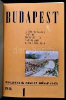 1946 Budapest a székesfőváros történeti, művészeti és társadalmi képes folyóirata. Teljes évfolyam bekötve.