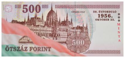 2006. 500Ft "50. évforduló 1956. október 23." "MINTA" felülnyomással, "EB 0...