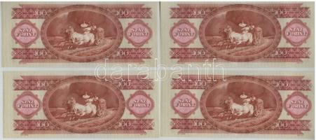 1984. 100Ft (4x) sorszámkövetők T:I,I- 
Adamo F35