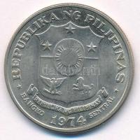 Fülöp-szigetek 1974. 1P Cu-Ni-Zn T:1-
Philippines 1974. 1 Piso Cu-Ni-Zn C:AU 
Krause KM#203