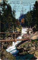 1914 Tátra, Vysoké Tatry; Nagytarpataki felső vízesés / Gross Kolbach oberer Wasserfall / waterfall