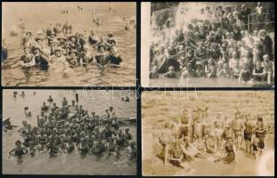 cca 1910 Abbázia, kedvelt üdülőhely, 7 db vintage, privát fotólap, több megírva, postázva, 9x14 cm