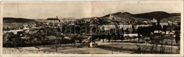 Lőcse, Levoca; kinyitható panorámalap / folding panoramacard (fa)