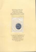 Franciaország 1989. 1Fr "A Francia forradalom 200. évfordulója" emlékpénz ismertető füzetben T:BU