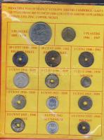 2db ajándék kollekció, benne Francia-Indokína, Észak- és Dél-Vietnam, régi és új, 52db pénzzel, benn...