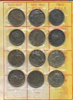 Vietnami feliratú ajándék kollekció 12klf db replikát, benne Kínai Köztársaság (régi), Hongkong, India