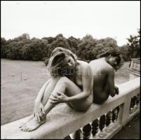 Kedves teremtések, szolidan erotikus felvételek, 10 db vintage negatív + 2 db mai nagyítás, amelyek ...