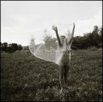 cca 1986 Naturisták az objektív előtt, szolidan erotikus felvételek, 9 db vintage negatív + 1 db mai...