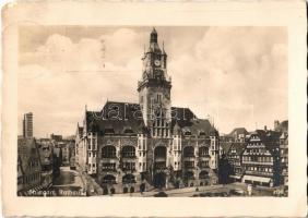 Stuttgart, Rathaus / town hall + 1939 Besucht die Reichs-Gartenschau So. Stpl