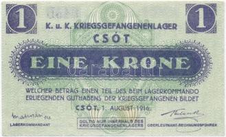 Csót / Hadifogolytábor 1916. augusztus 1. 1K T:II
