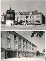 Tata, Edzőtábor, általános iskola, óratorony - 5  db modern képeslap