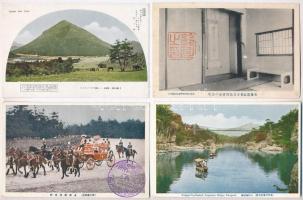 11 db RÉGI japán városképes lap / 11 pre-1945 Japanese town-view postcards