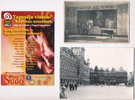 62 db MODERN fotó és képeslap: üdvözlőlapok, városok, reklámok / 62 modern photos and postcards: gre...