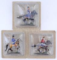 A napóleoni háborúk időszakának lovassága, 3 db játékkatona, bontatlan csomagolásban