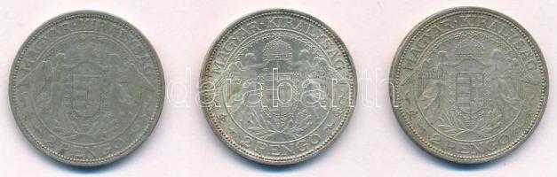 1929-1939. 2P Ag "Madonna" (3xklf) T:1-,2,3 
Adamo P7