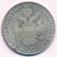 1833B 20Kr Ag "I. Ferenc" (6,73g) T:1-,2 
Hungary 1833B 20 Kreuzer Ag "Franz I"...