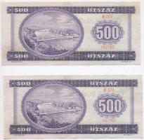 1969. 500Ft (2x) sorszámkövetők T:II
Adamo F40