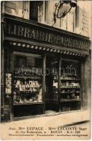 Rouen, Librairie Papeterie. Anc. Mon Lepage mme Leconte Sucr. 21, Rue Beauvoisin / book and paper shop