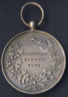 Hollandia 1919. "Festival Borger" zenei témájú ezüstözött Ffém díjérem T:2