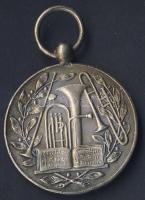 Hollandia 1919. "Festival Borger" zenei témájú ezüstözött Ffém díjérem T:2