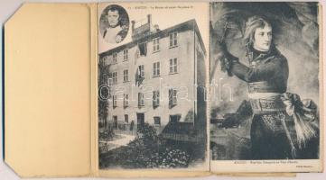 Napoleon Ajaccioi szülőháza 12 db-os régi leporello képeslap sorozat