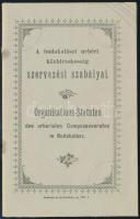 1905 A Budakalászi Úrbéri Közbirtokosság alapszabályai 16p. Tűzve, tűzés elvált, de szép állapotban