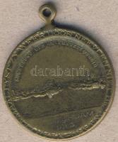 Hollandia 1913. "Rotterdam 1813-1913" aranyozott Br emlékérem T:2 f