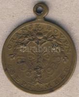 Hollandia 1923. "Wilhelmina 1898-1923" halála emlékére kiadott Br emlékérem T:2 f