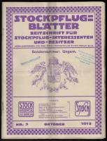 1915 A Stockpflug-Blätter német repülős és motoros újság Magyarországgal foglalkozó különszámai. 5 db