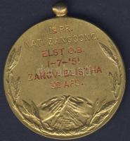 Hollandia 1951. Zenei díjérem aranyozva T:2 f