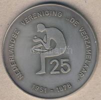 Hollandia 1976. "25 éves jubileum-A Gyűjtő Egyesület" nagyalakú Ffém plakett T:2