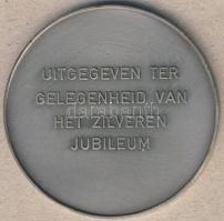 Hollandia 1976. "25 éves jubileum-A Gyűjtő Egyesület" nagyalakú Ffém plakett T:2