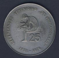 Hollandia 1976. "25 éves jubileum-A Gyűjtő Egyesület" nagyalakú Ffém plakett T:2