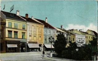 1907 Kassa, Kosice; utca, gyógyszertár, Binder Ernő üzlete / street, pharmacy, shop (non PC)