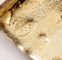 Ezüst(Ag) miniatűr csúszda, jelzett, 4,5×4 cm, nettó: 15,3 g