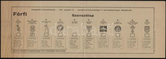 1947 Választási szavazólap