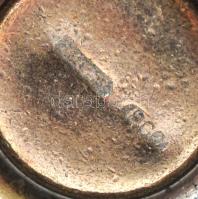 Ezüst(Ag) miniatűr karácsonyfa, jelzett, m: 3,5 cm, nettó: 9,6 g