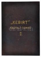 DN Gerelyhajítót ábrázoló, egyoldalas Br plakett, "KEBIRT  asztali tenisz II" gravírozássa...