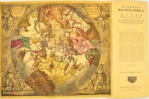 1967 Harmonia Macrocosmica, 1708-as térkép modern faksimiliéje, 8 db, (Amsterdam), 1967, Hoechst-Holland N. V., térkép: 44x52 cm, teljes: 44x69 cm