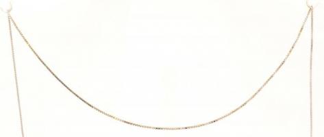 Ezüst(Ag) venezianer nyaklánc, jelzett, h: 49 cm, nettó: 2 g