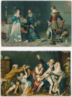 40 db jó minőségű Stengel festménylap ritkábbakkal / 40 good quality Stengel cards with better ones