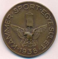 Magdányi Antal (1902-) 1938. Kammer Sport Egylet 1938 kétoldalas Br emlékérem (36mm) T:2