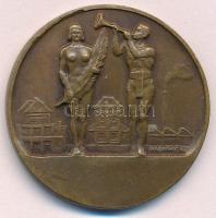 Magdányi Antal (1902-) 1938. "Kammer Sport Egylet 1938" kétoldalas Br emlékérem (36mm) T:2