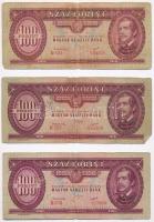 1949. 100Ft (3x) T:III-  Adamo F28